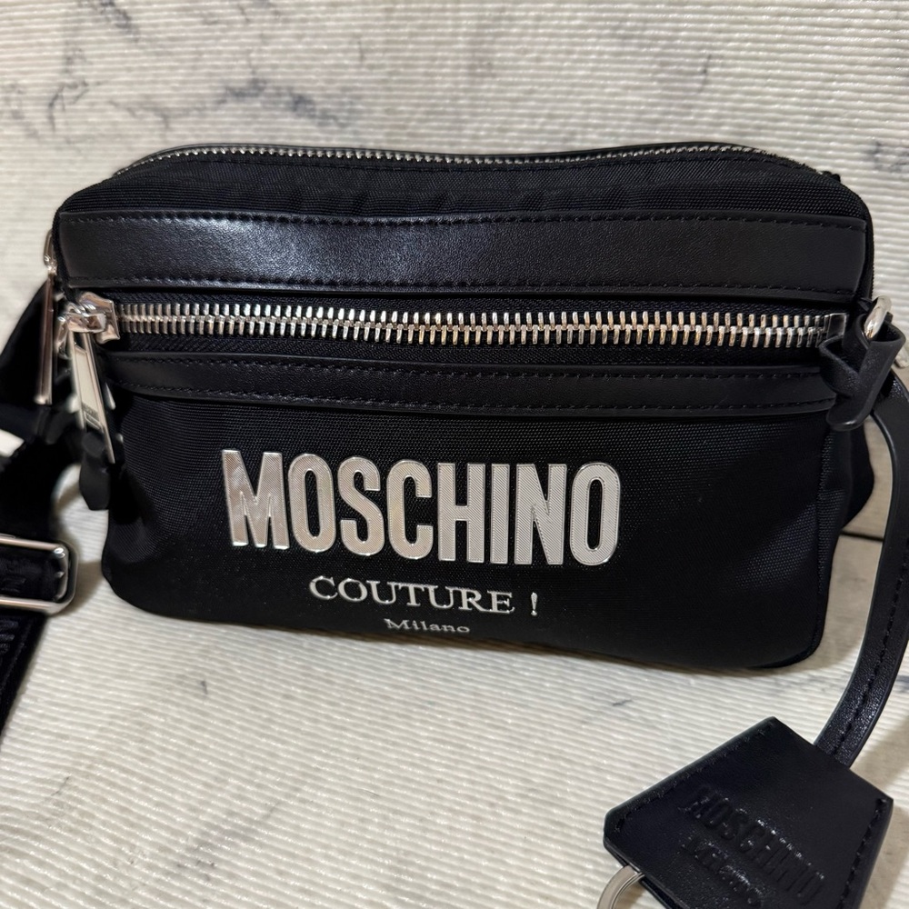 Moschino Couture Black Belt Bag / Bumbag Unisex - Picture 5 of 17